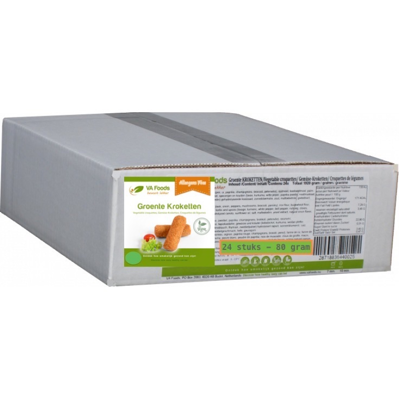 Groentekroketten 80 gram (allergeenvrij)